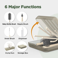 VOGOGE self-opening drying rack shown with compact setup