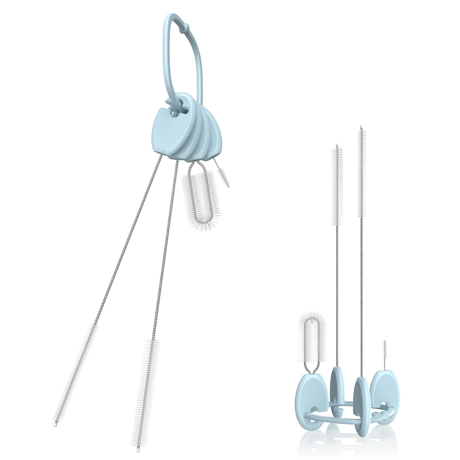 VOGOGE straw brush set on standable key ring for organized, quick cleaning of reusable drinkware.