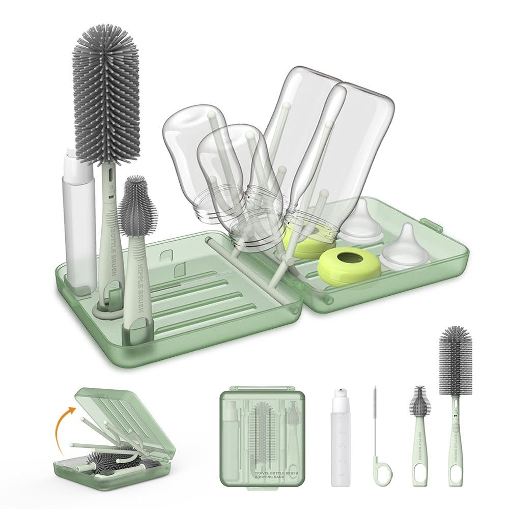 VOGOGE travel bottle brush for quick, thorough cleaning on trips.