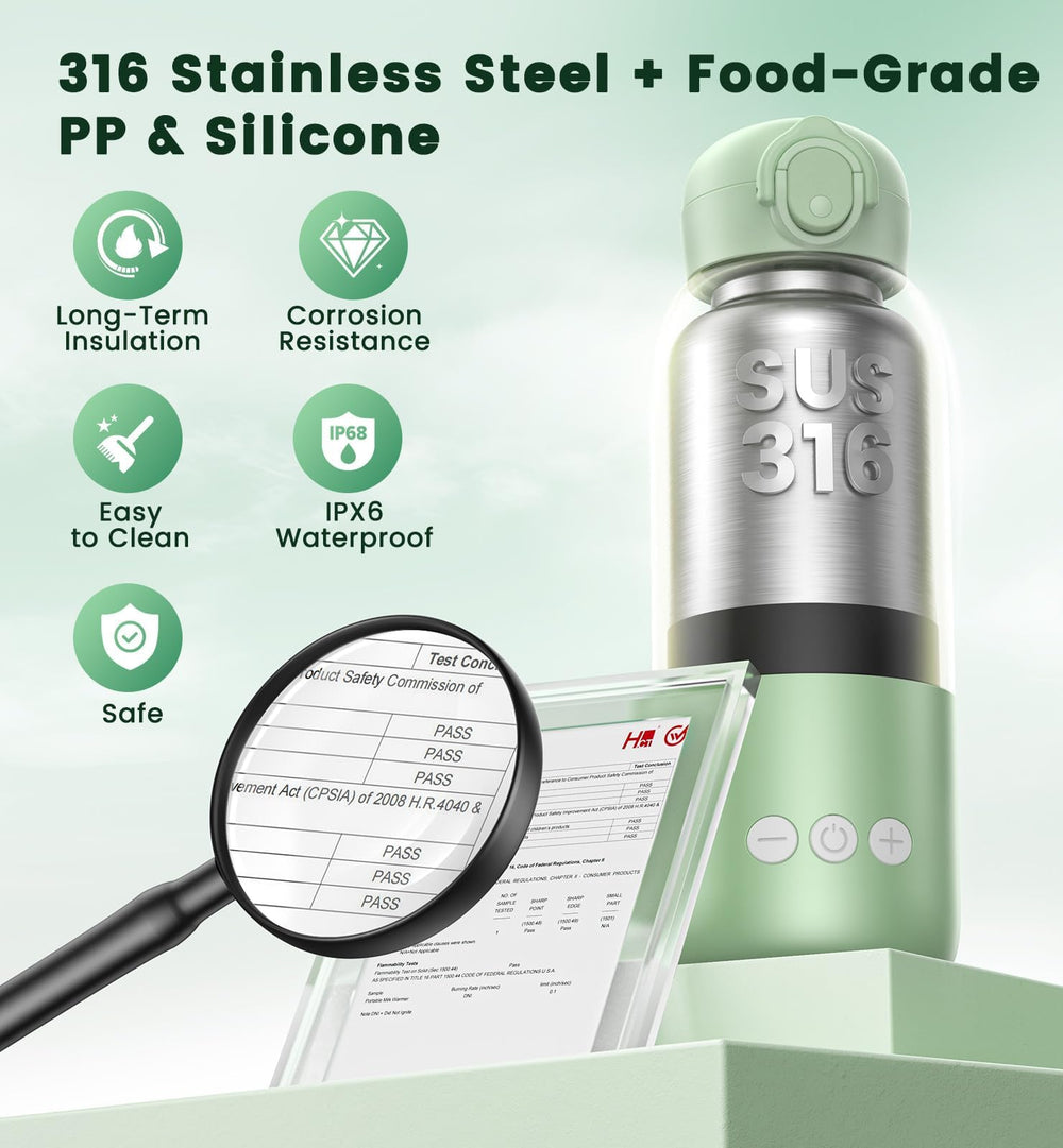 Voice-tank safety lock and leak-proof lid prevent spills