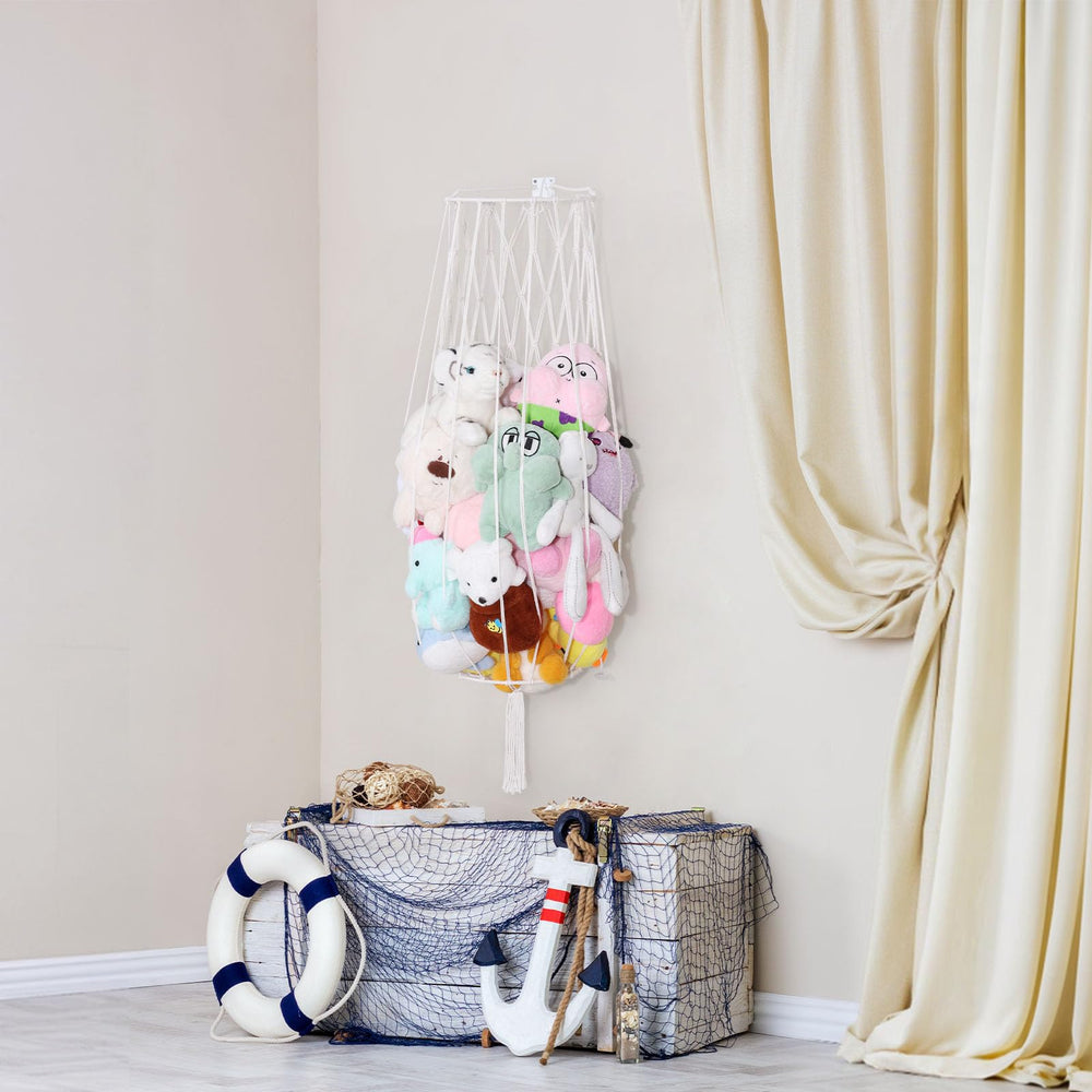 Volepet mega-capacity toy hammock stores many plushies or large buddies.