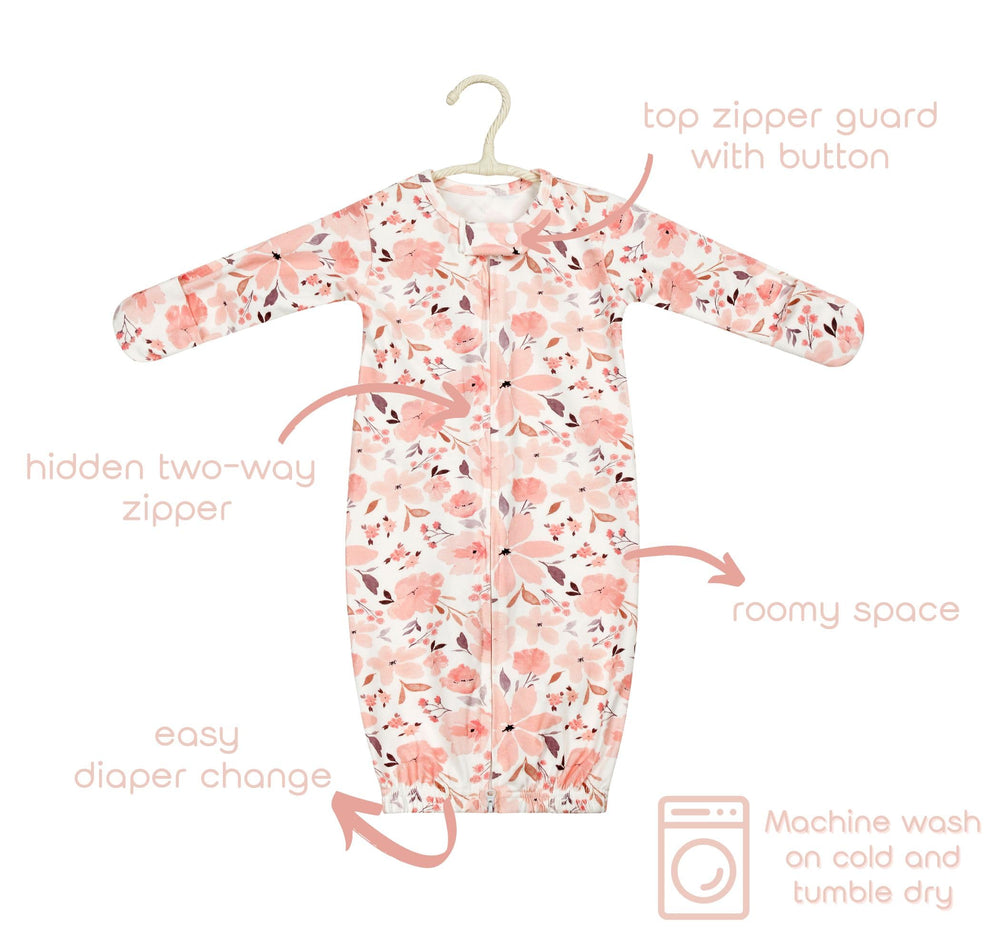 Vollmic two-pack sleep sack back view shows soft fabric and secure fit