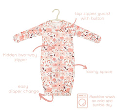 Vollmic two-pack sleep sack back view shows soft fabric and secure fit