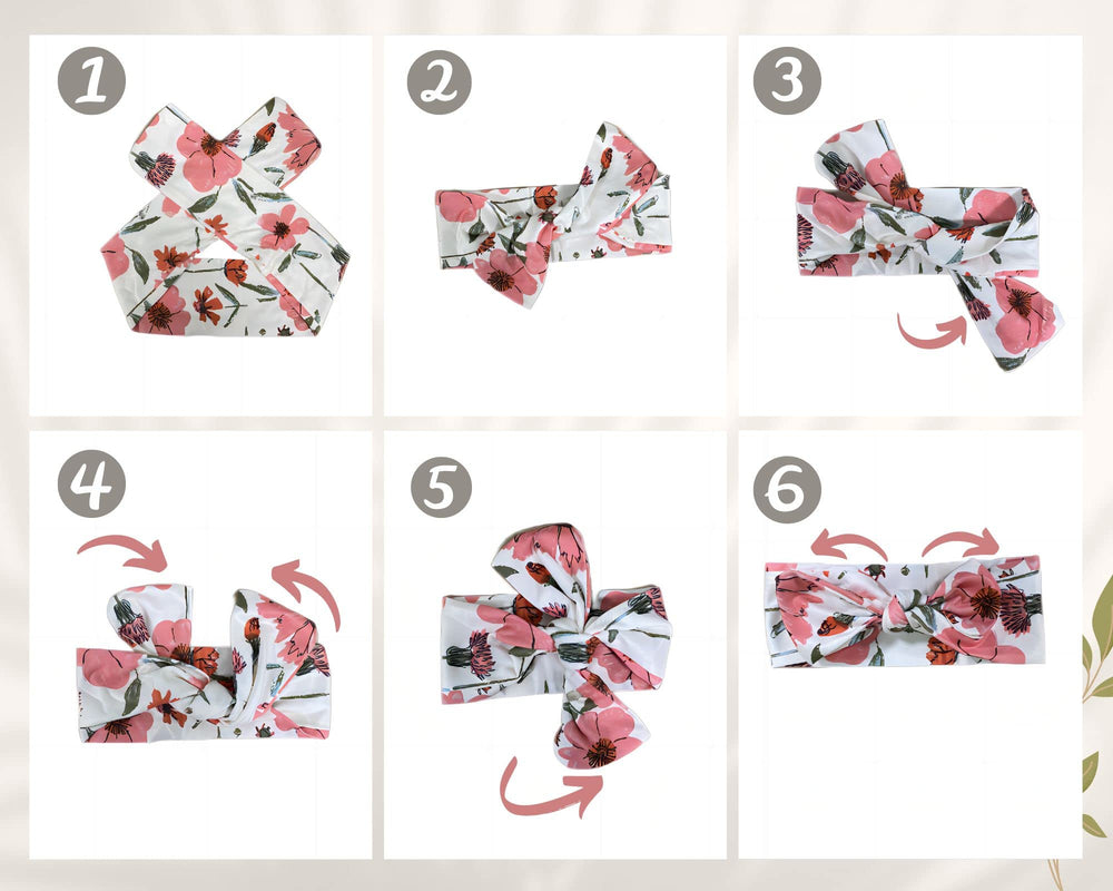 Vollmic matching headband and beanie set; coordinated style for photos.