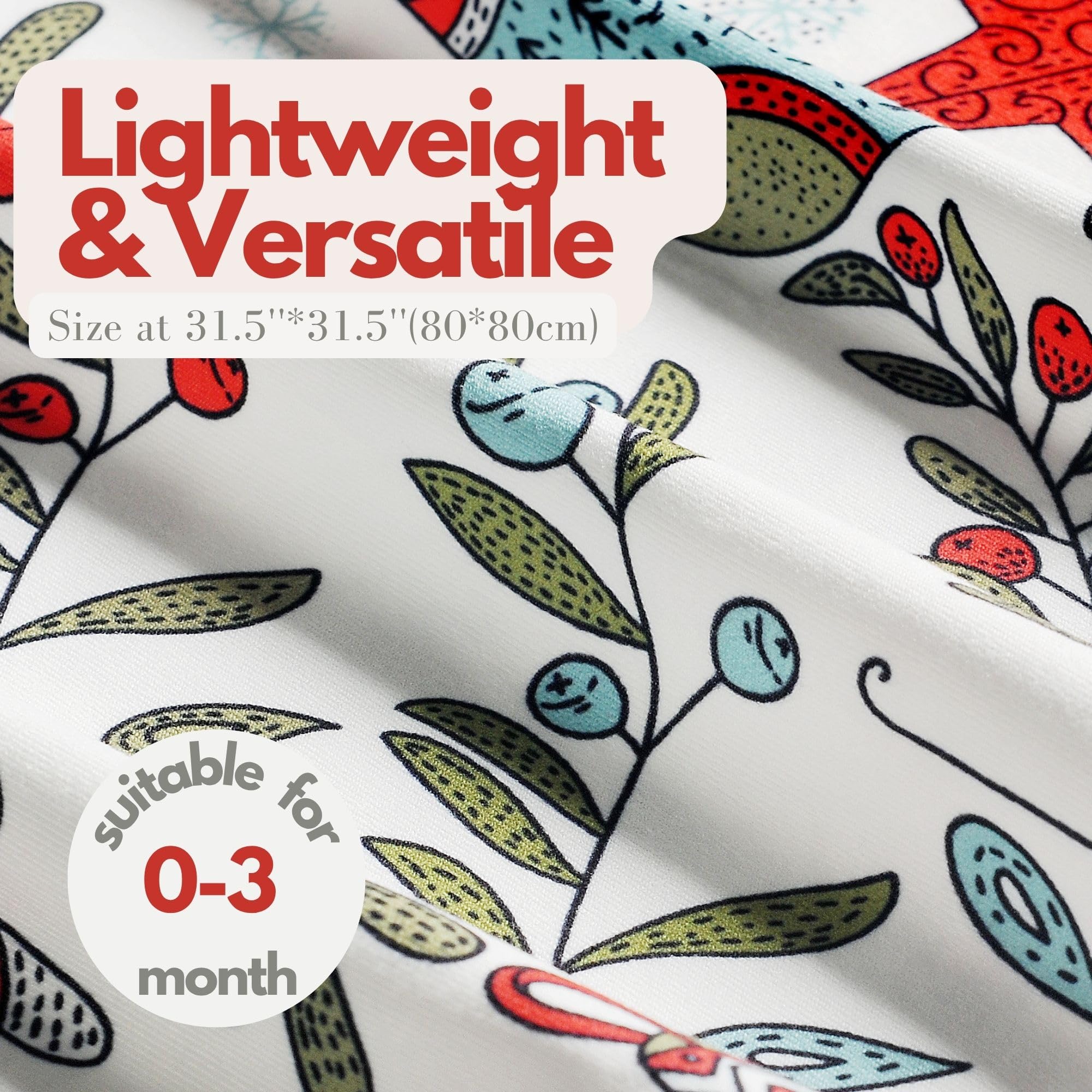 Vollmic no-closure swaddle design for quick, snug wrapping.