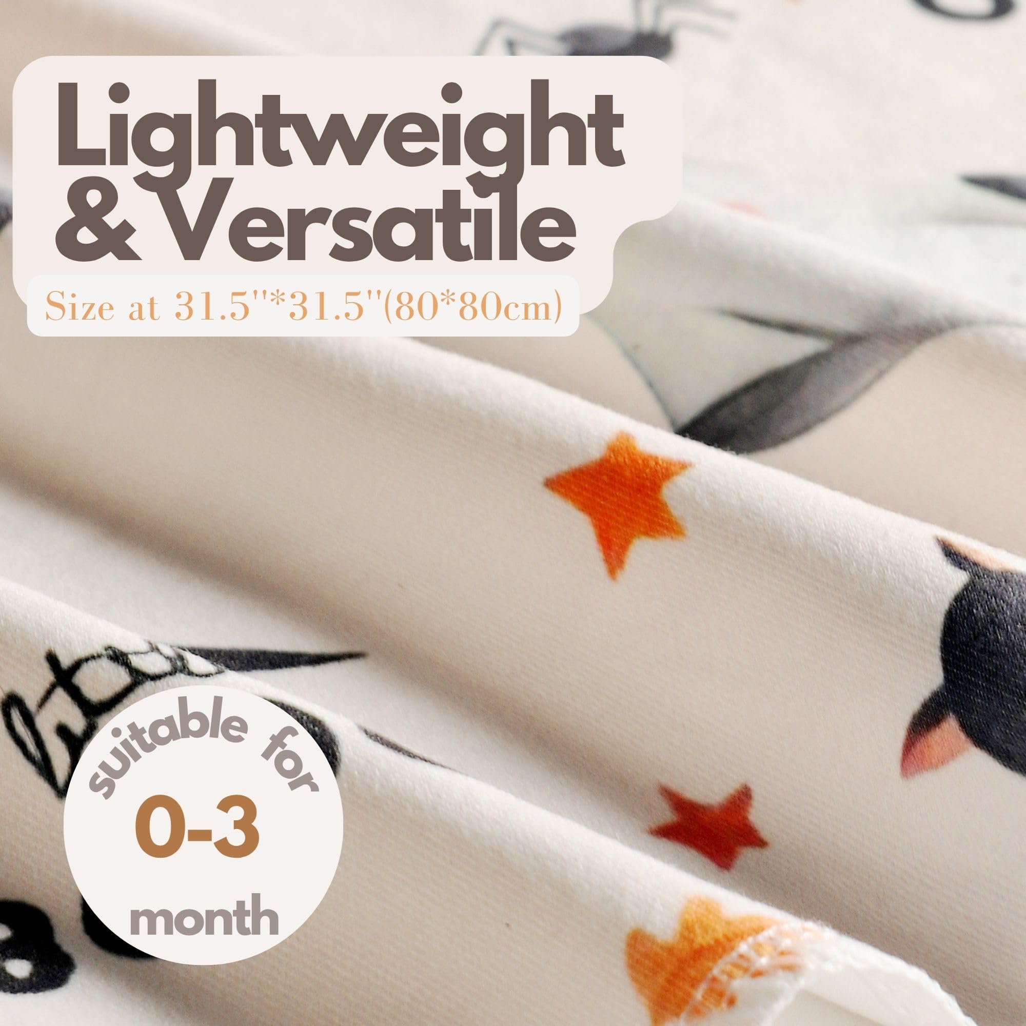 Vollmic no-closure swaddle; simple wrap without zippers or snaps.