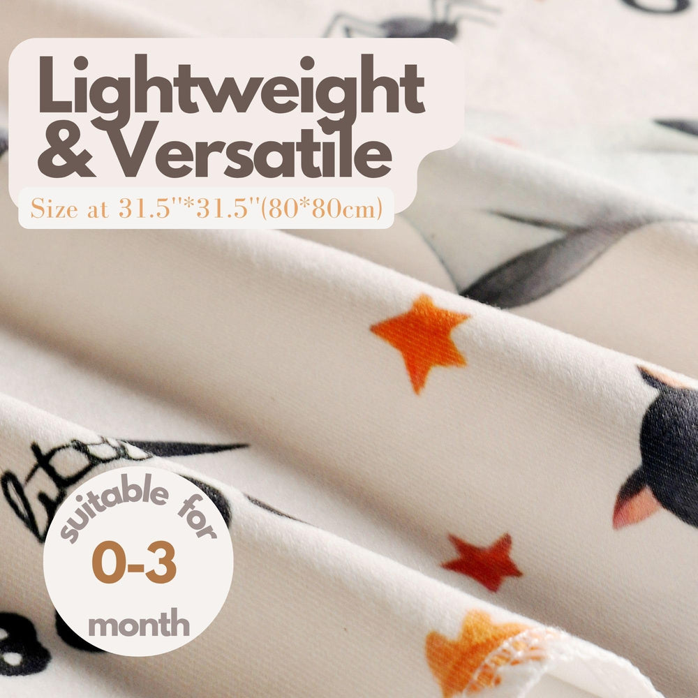 Vollmic no-closure swaddle; simple wrap without zippers or snaps.
