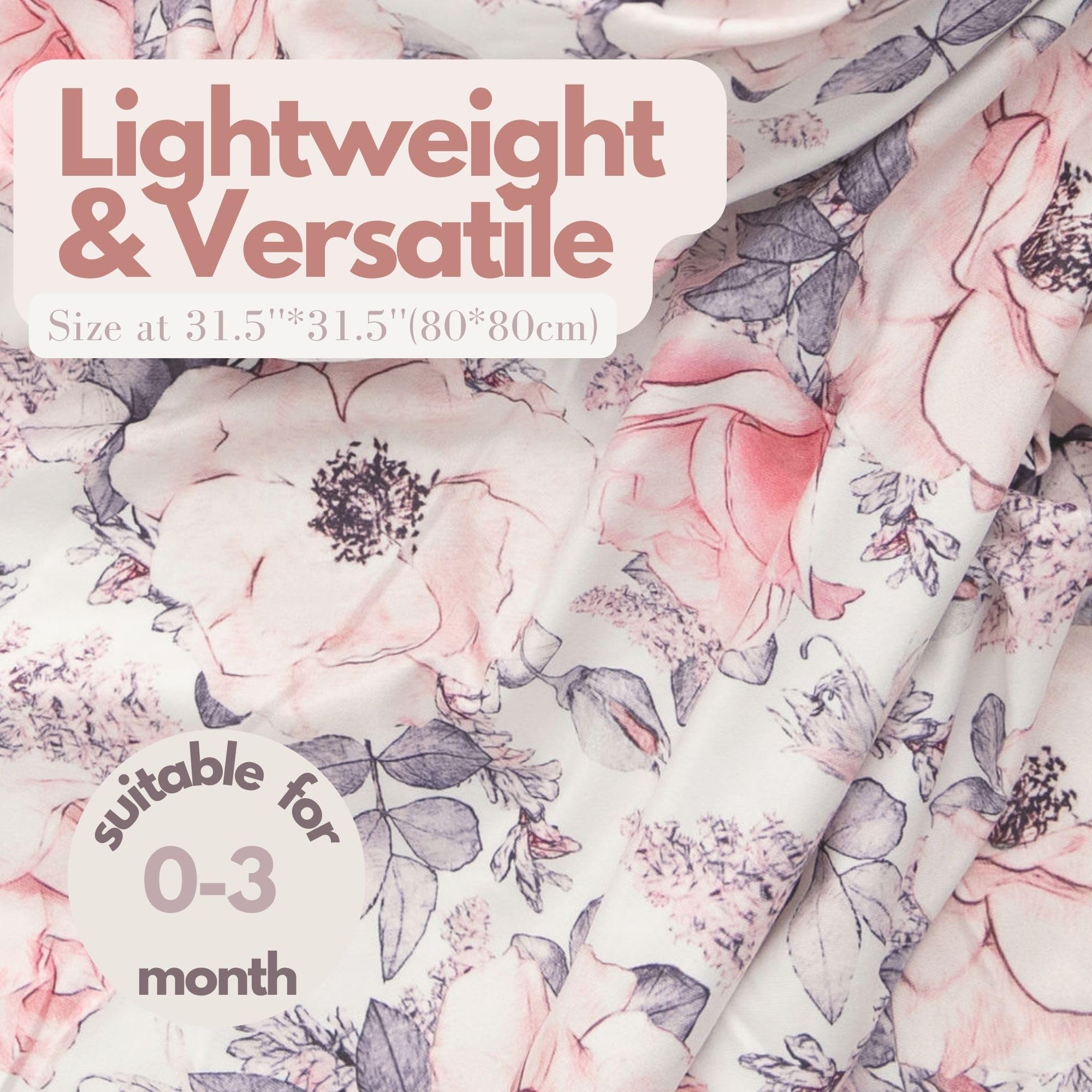 Vollmic swaddle design contains no zippers or Velcro.