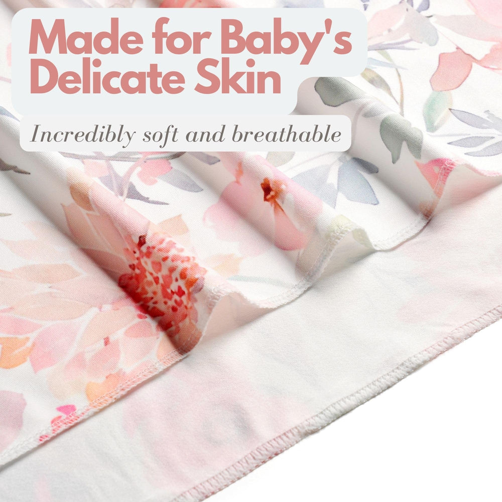 Vollmic swaddle measures 80 by 80 cm for newborn comfort.