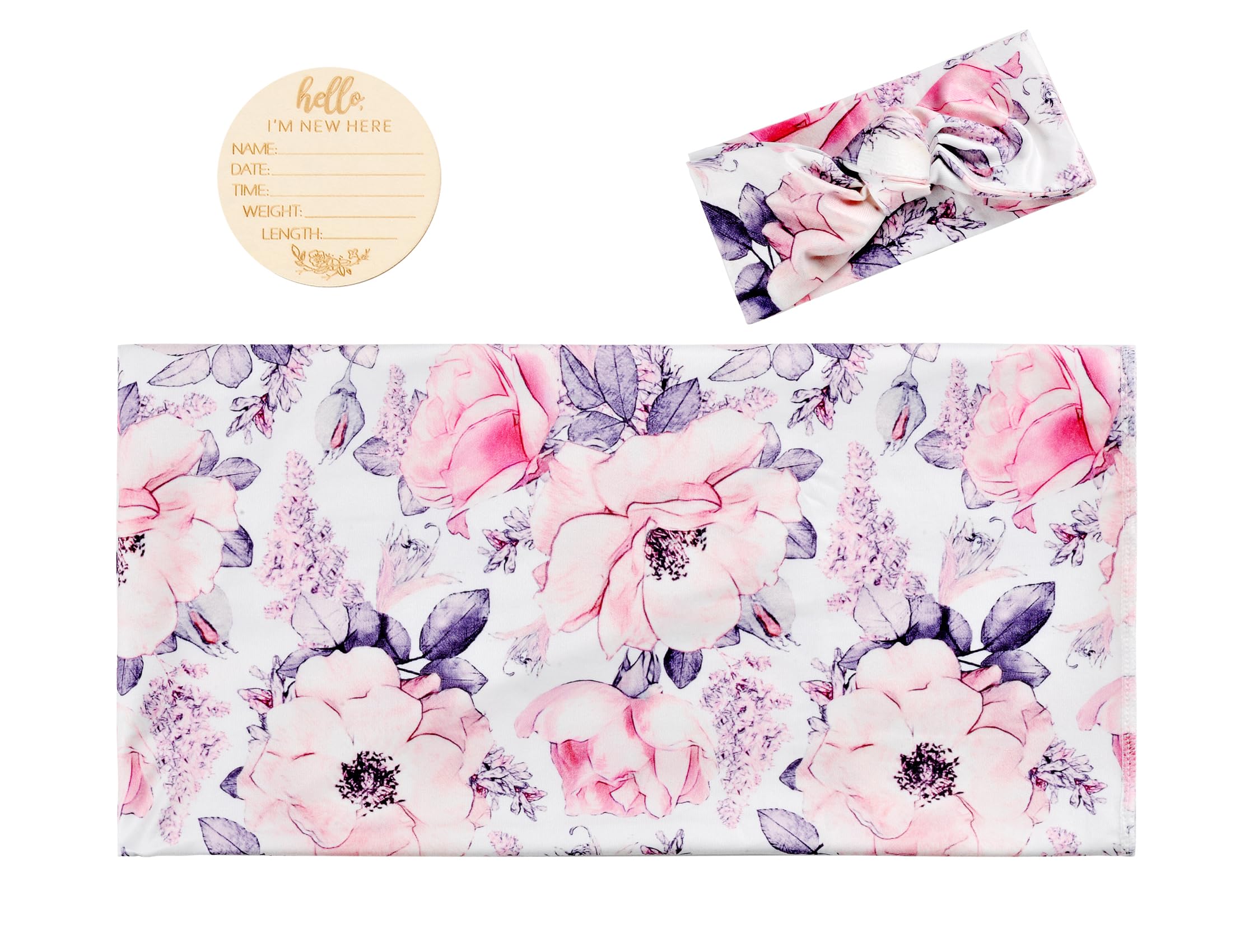 Vollmic swaddle blanket 80x80 cm ideal homecoming size for newborns.