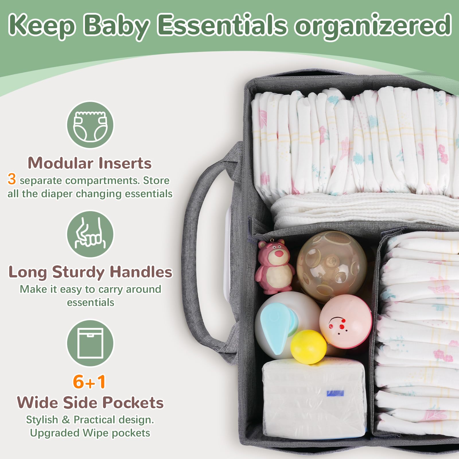 Volnamal car-ready caddy for nursery-to-car transitions