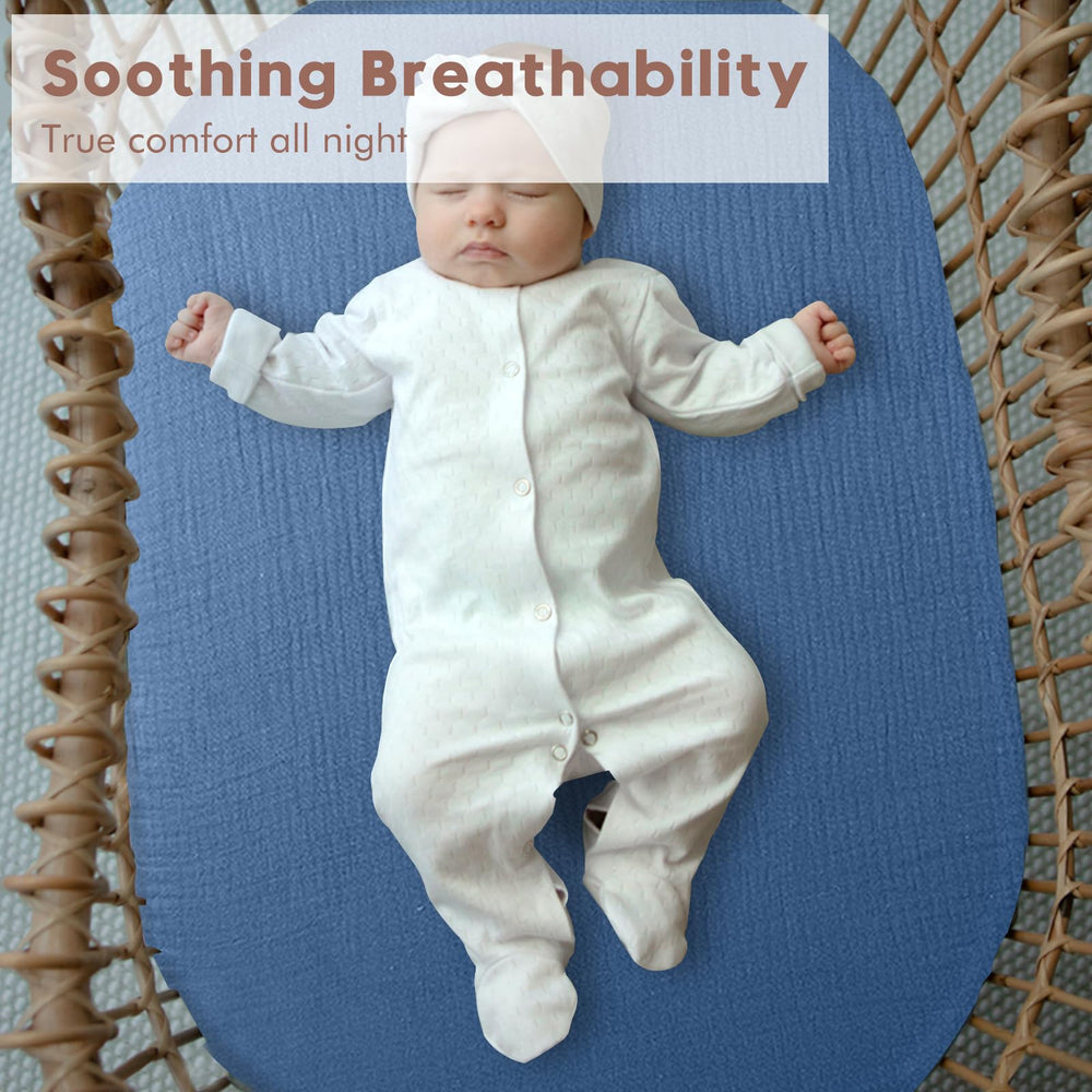 VOMARHUG Muslin sheets 2-pack for easy changes and backups