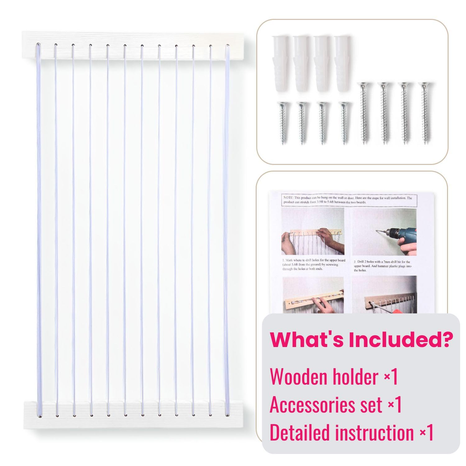 VOMELON adjustable organizer grows with a child's plush collection
