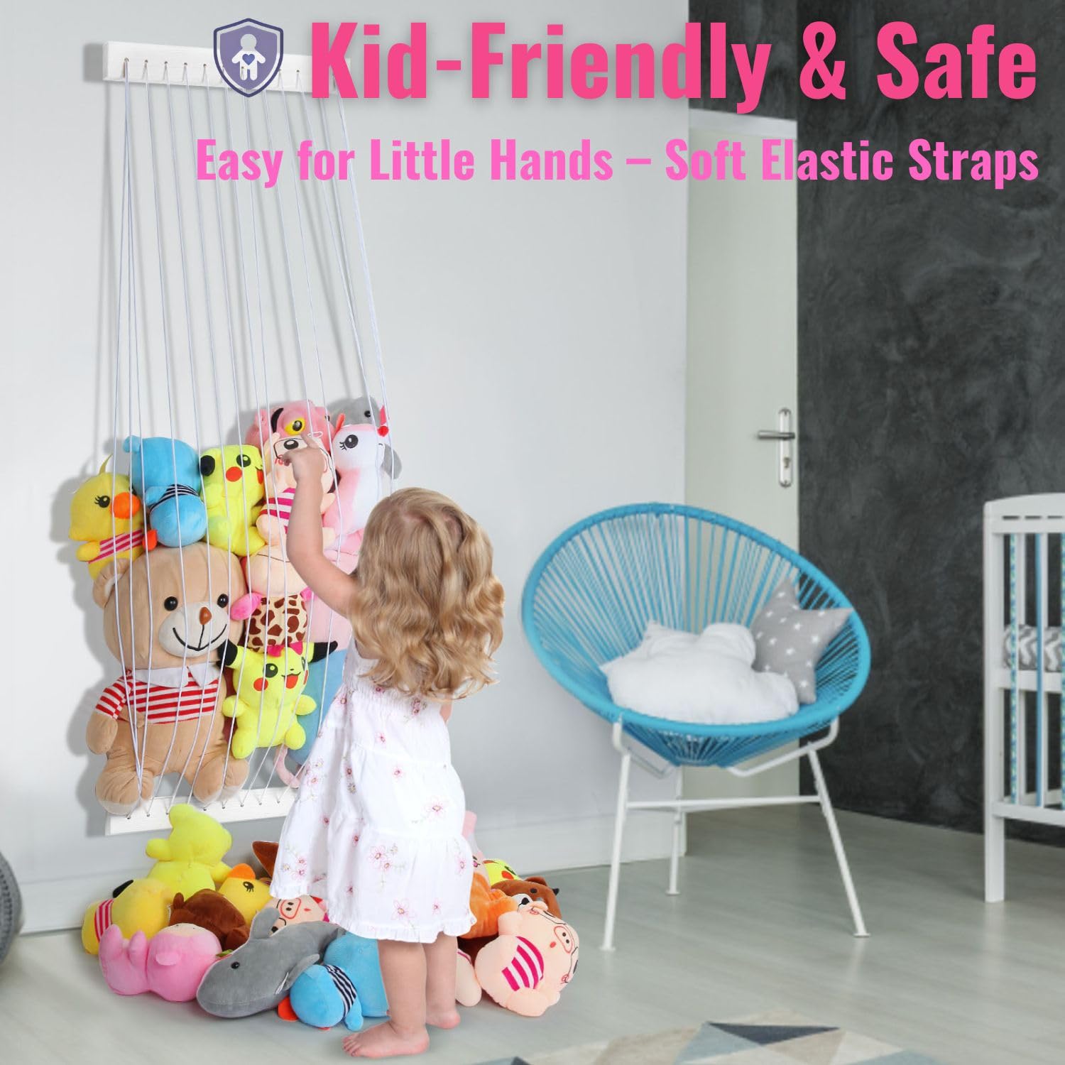VOMELON adjustable rope length accommodates different toy sizes