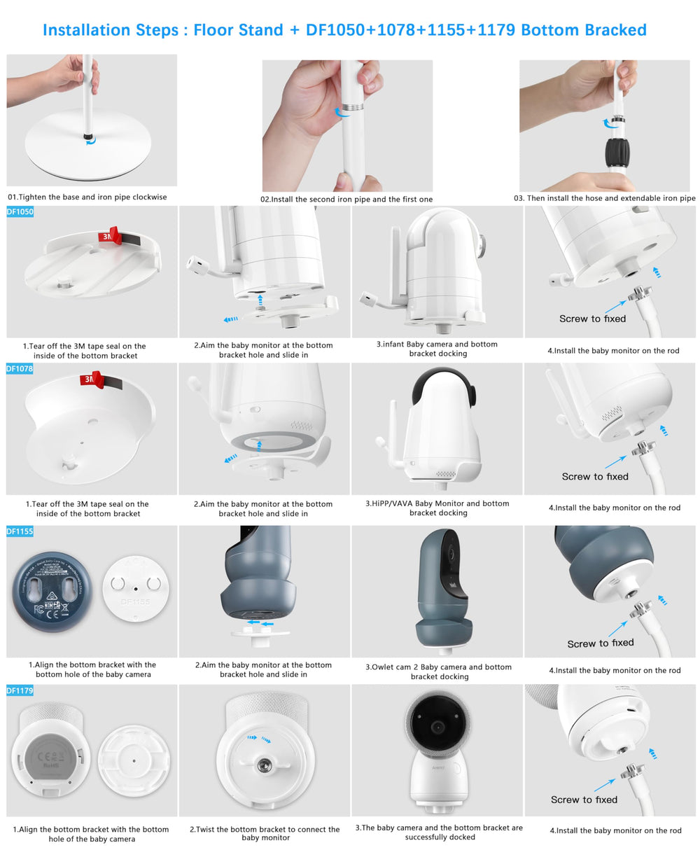 VOMENC flexible viewing angle adjustment for optimal baby view