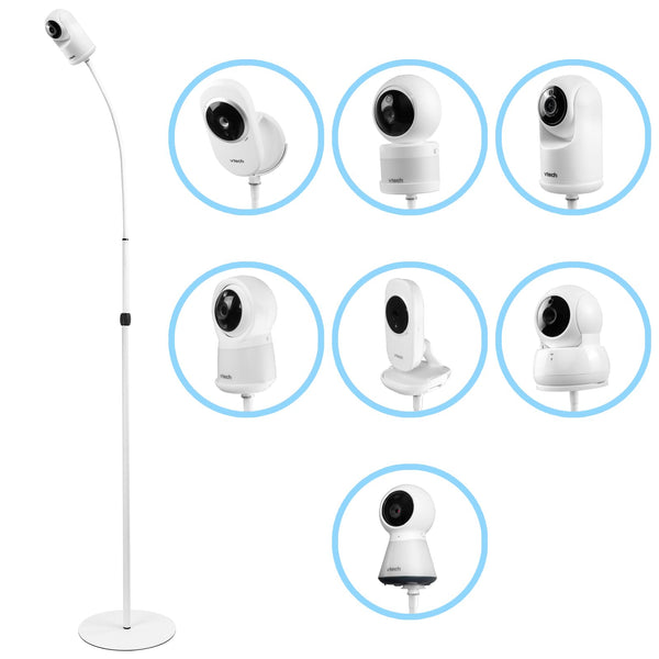 Vomenc universal floor stand base provides stable support for safe monitoring.