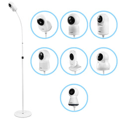Vomenc universal floor stand base provides stable support for safe monitoring.