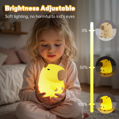 VoMii dimmable capybara night light lets you set cozy brightness.