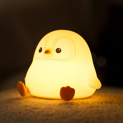 VoMii Penguin Night Light front view, friendly bedtime companion for kids