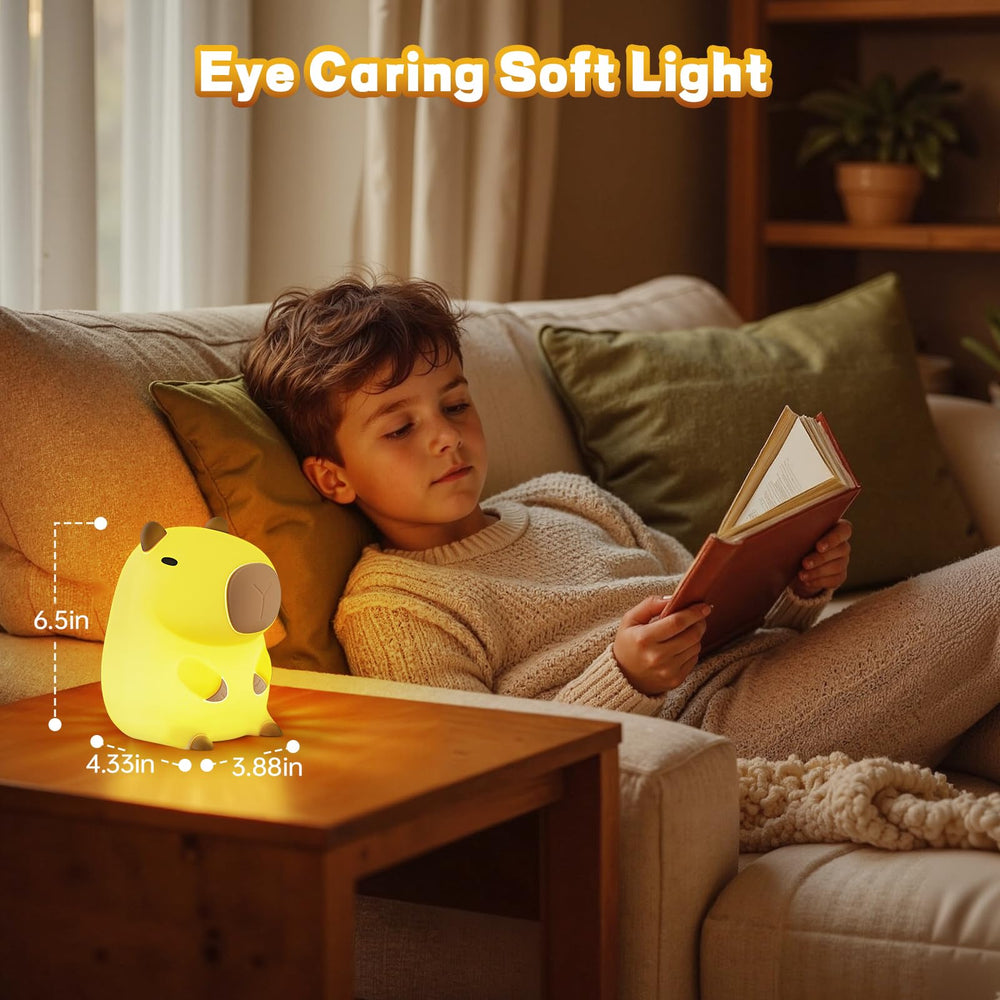 VoMii portable cordless night light moves easily between rooms.