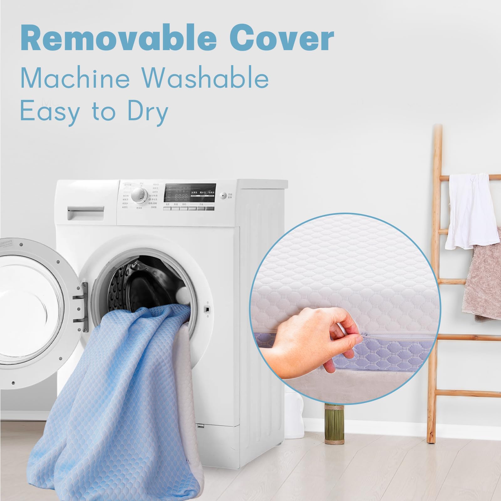 Vomiliku dual-sided design adapts from infant to toddler stages.