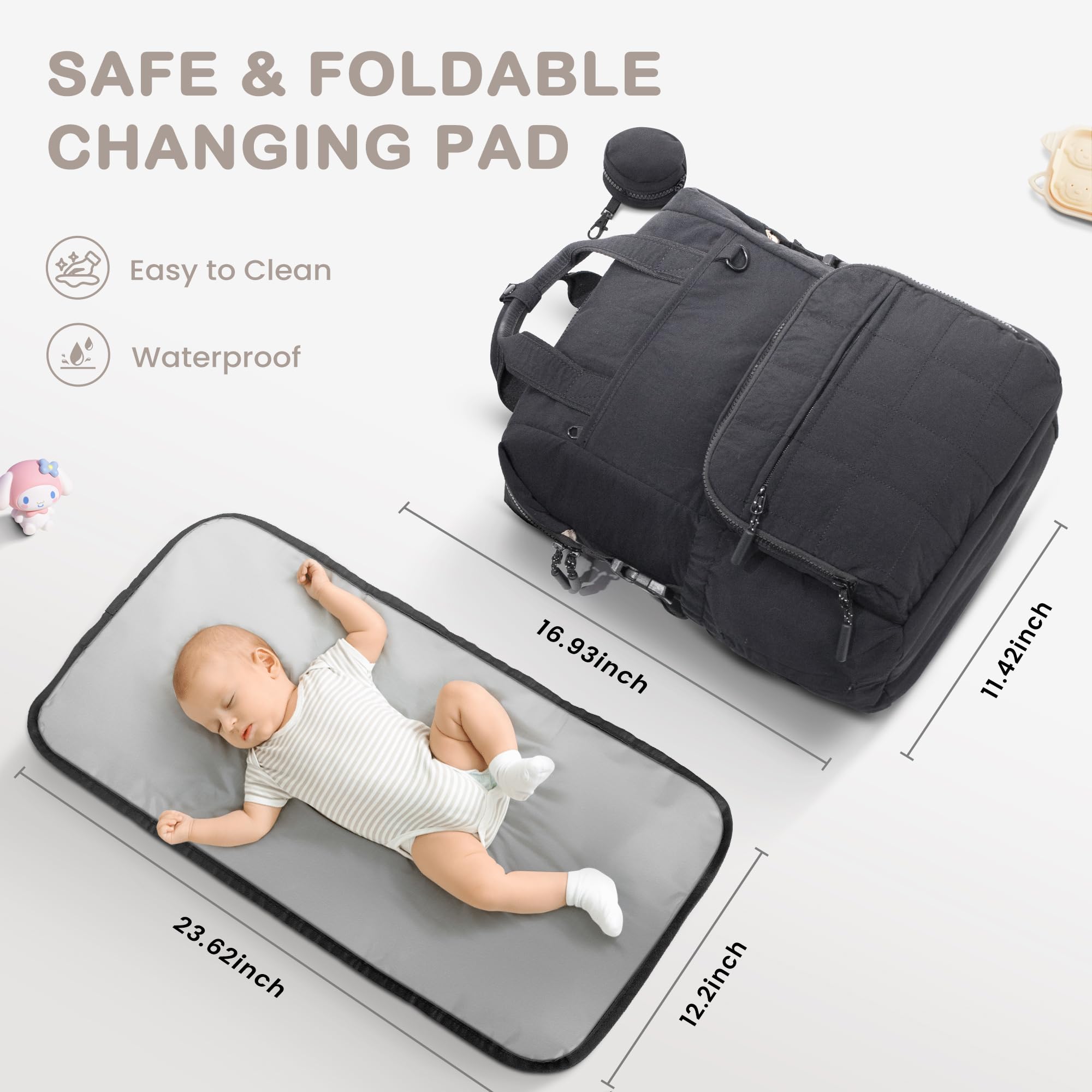 VONAL Detachable pacifier case keeps small items organized.