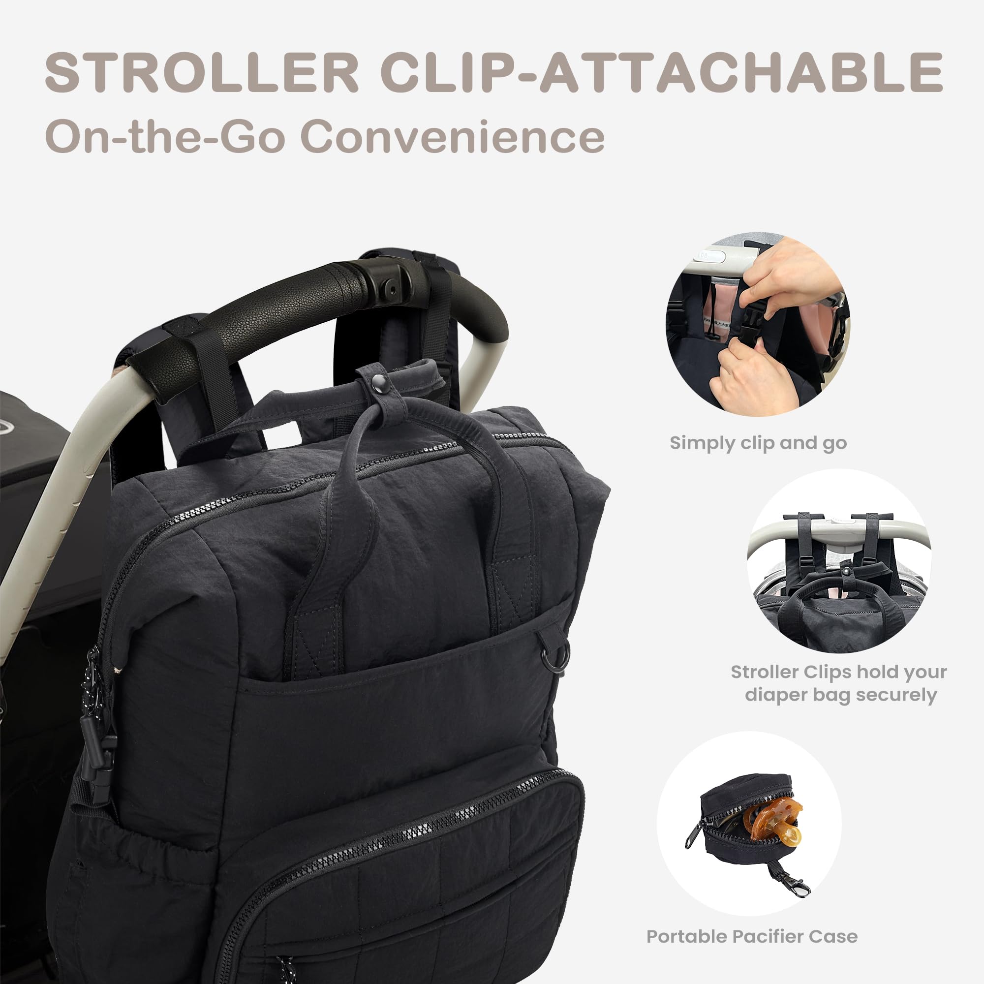 VONAL Foldable changing mat included for quick diaper changes.