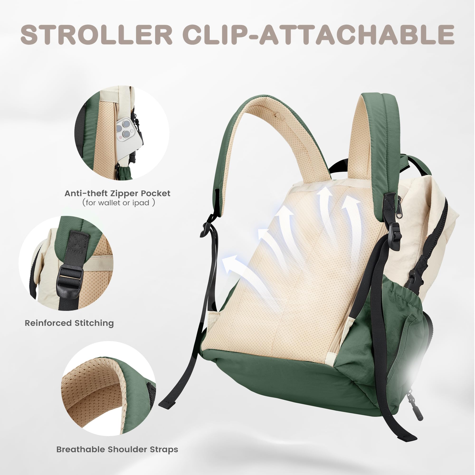 VONAL back luggage sleeve for easy travel transitions