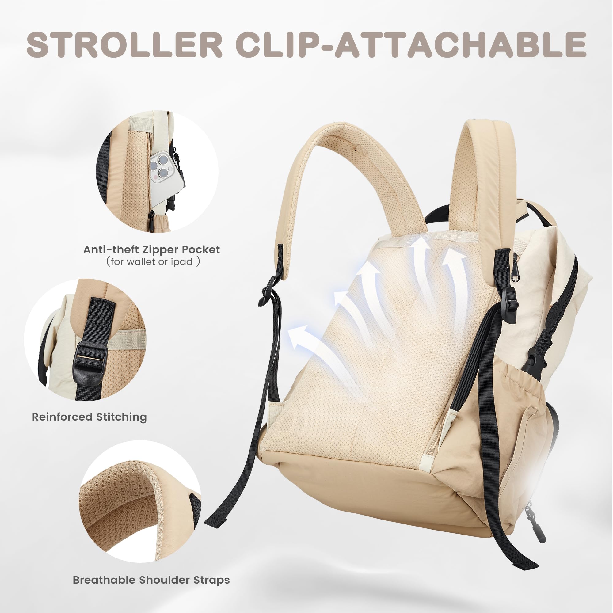 VONAL stroller straps for hands-free parenting during outings