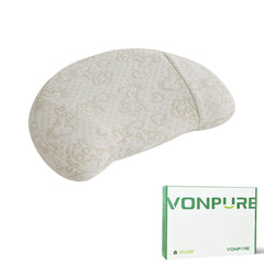 VONPURE U-Shaped Kids Pillow with giraffe pattern offers cozy travel support.