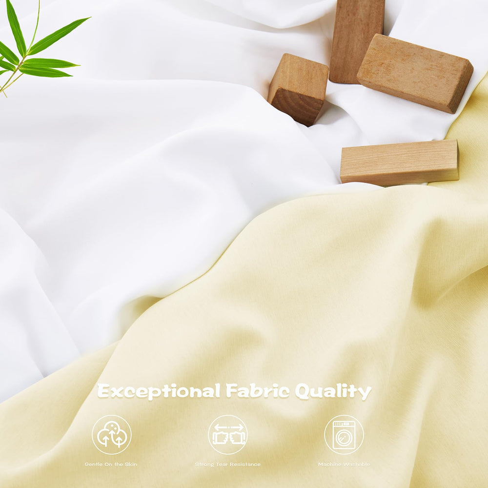 Two-pack Vonty crib sheets laid out for easy selection.