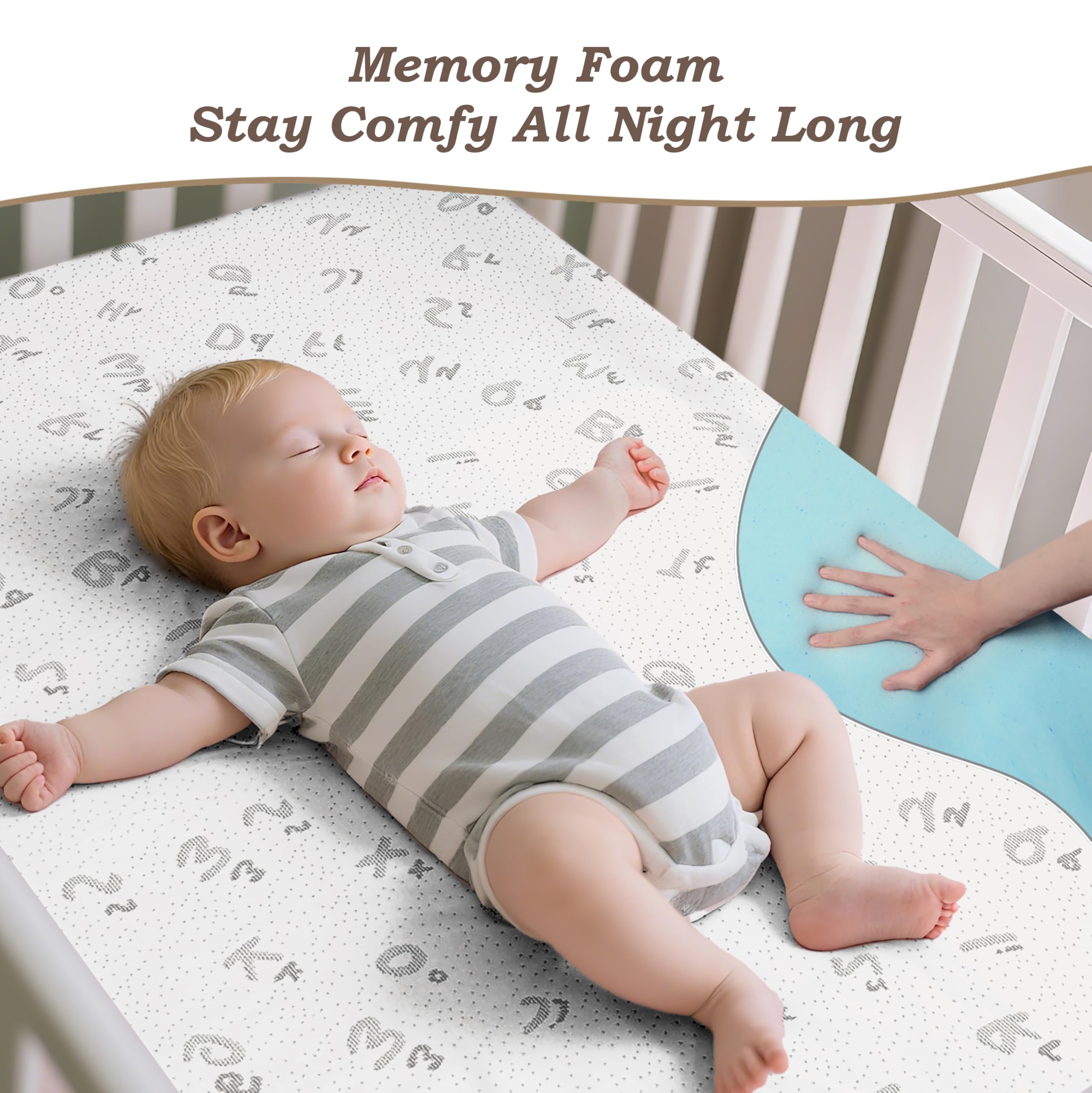 voomf breathable fabric reduces noise as baby moves, promoting calmer nights.