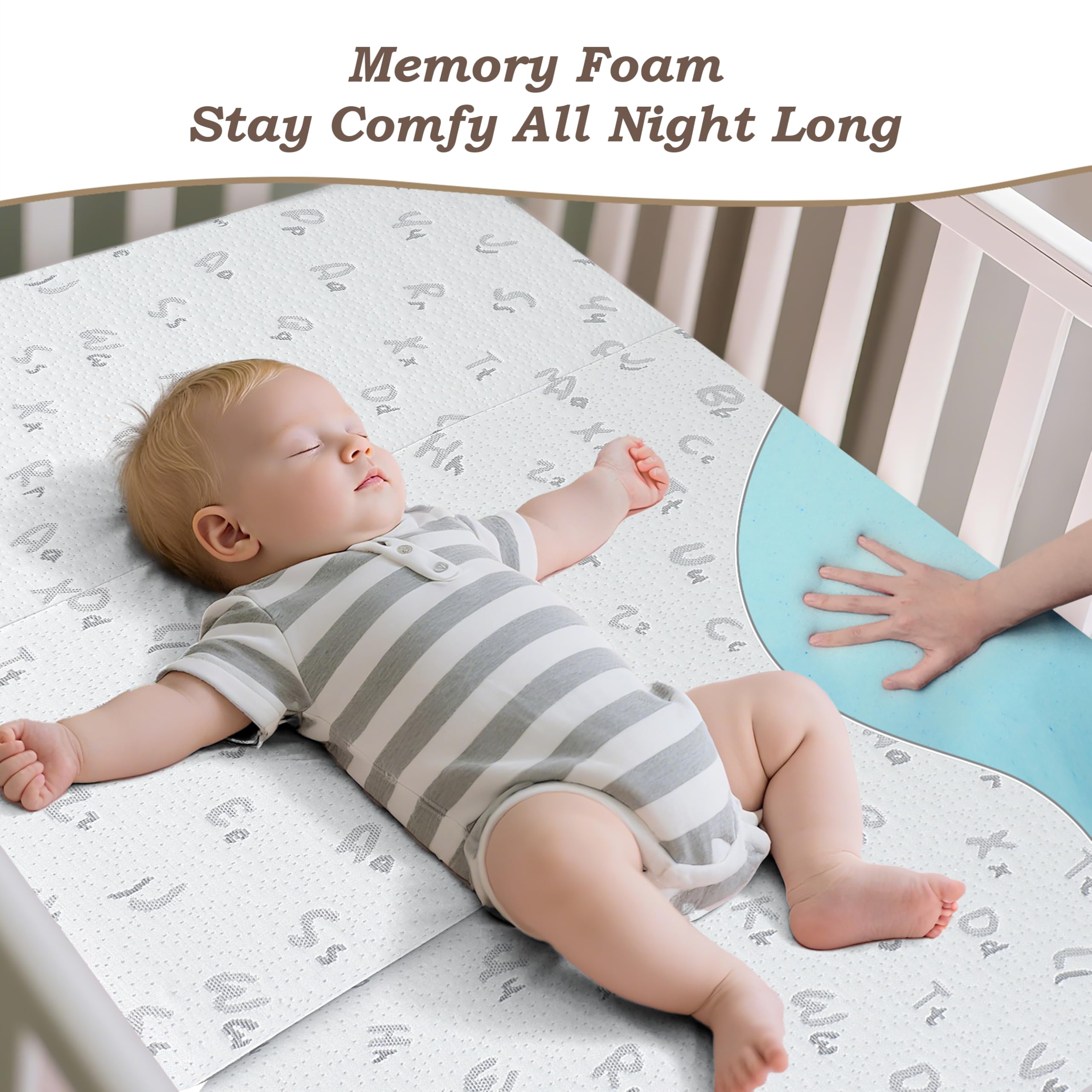 VOOMF rounded corners fit safely inside play yards.