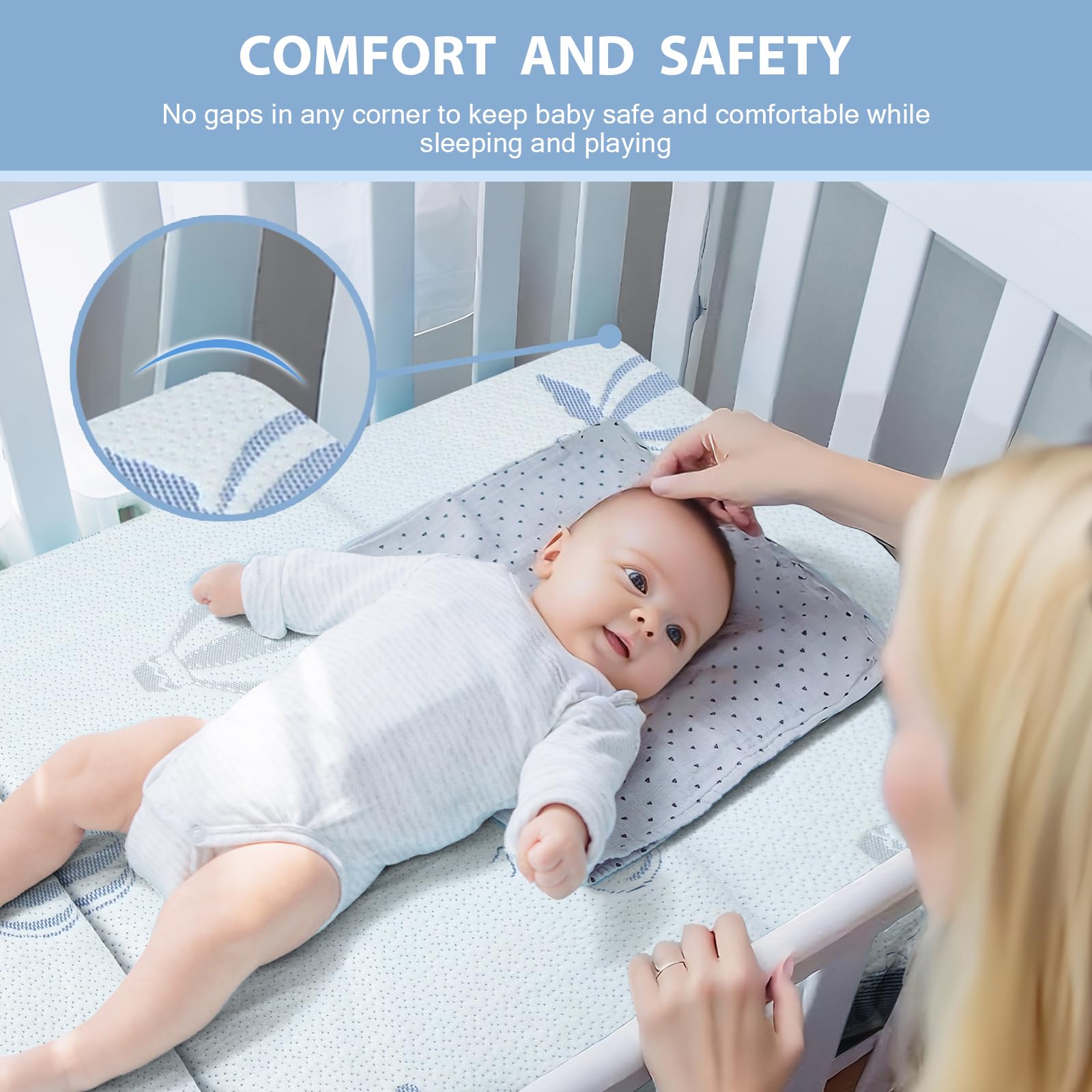 voomf high density foam provides firm, evenly distributed support.