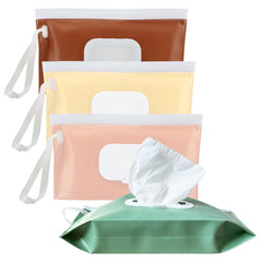 VOONGOR wipes pouch open with flip cover for quick access during outings.