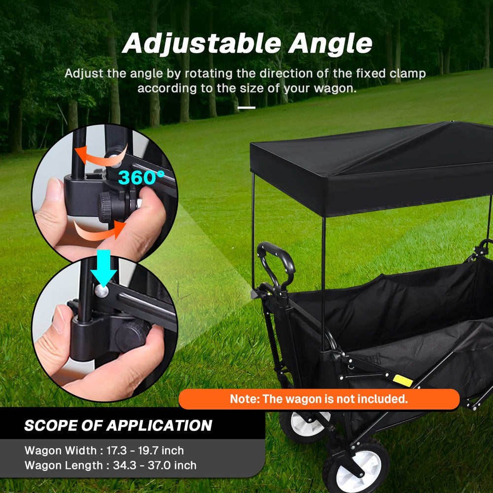 VOONKE wagon canopy cover fiberglass rods offer lightweight, sturdy support.