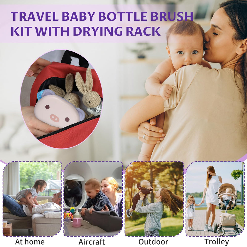 VOOWO bear shaped drying rack keeps bottles dry and organized