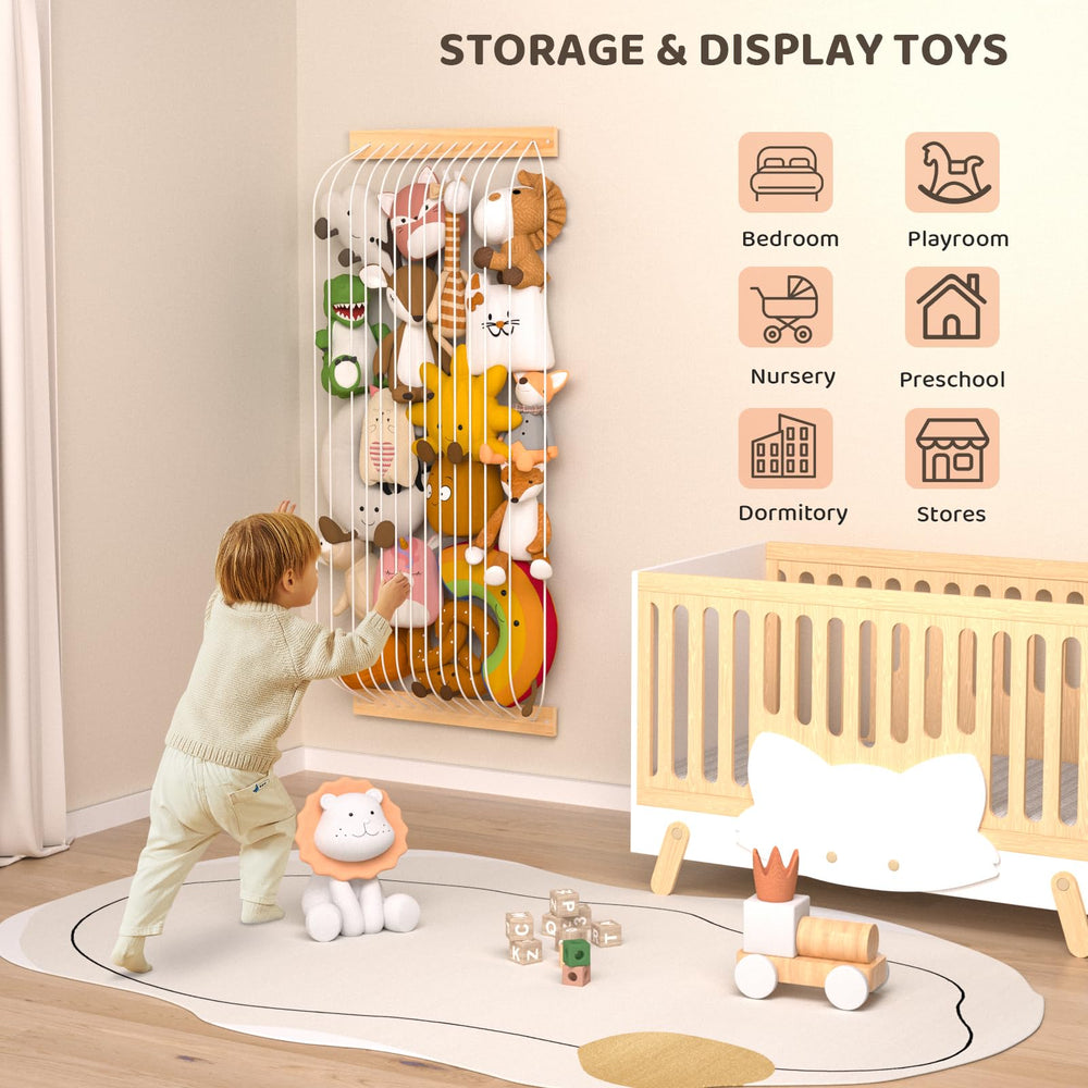 VORTULIUK decorative corner storage adds a playful room feature.