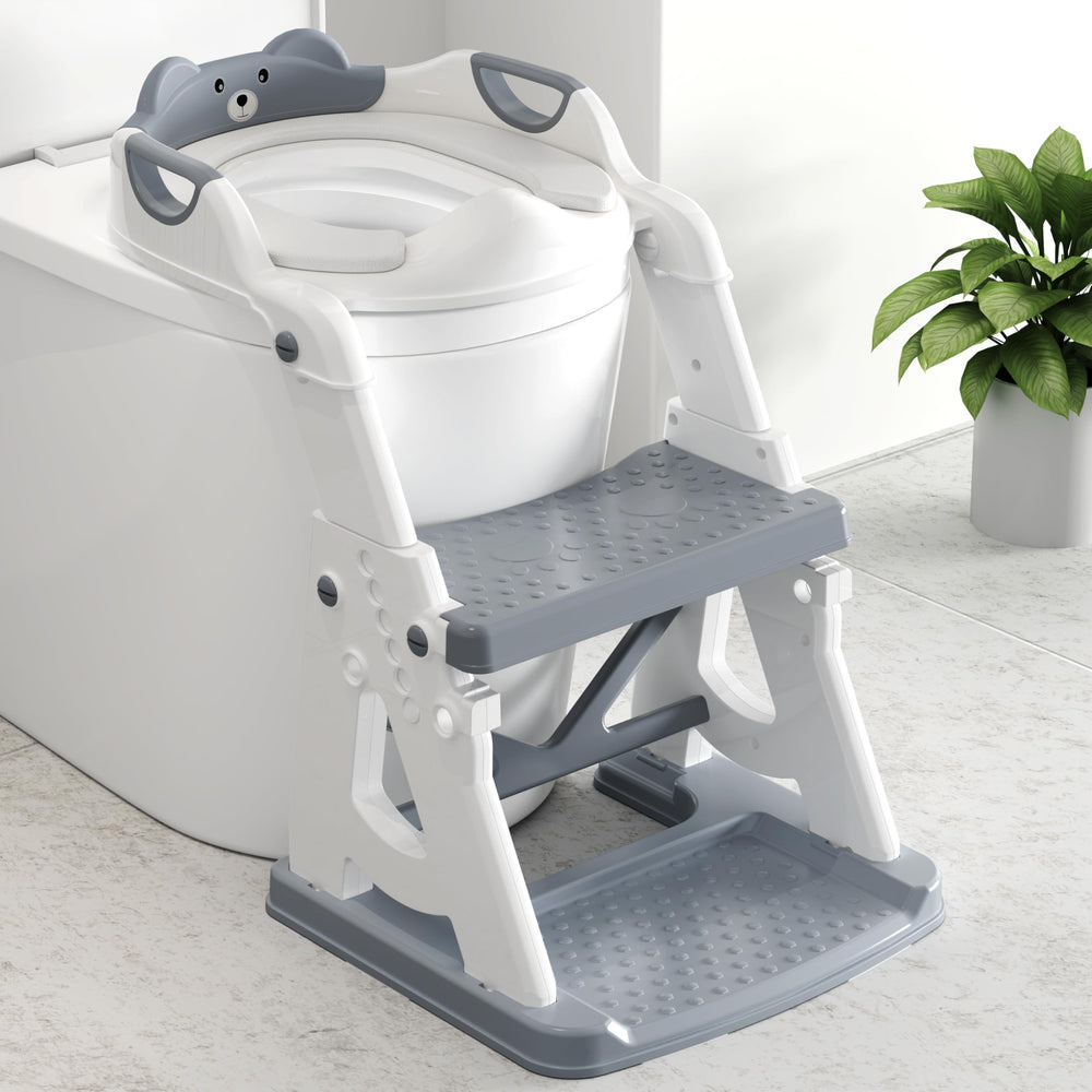 Vorykido potty seat with triangular-design offers stable support for toddlers.