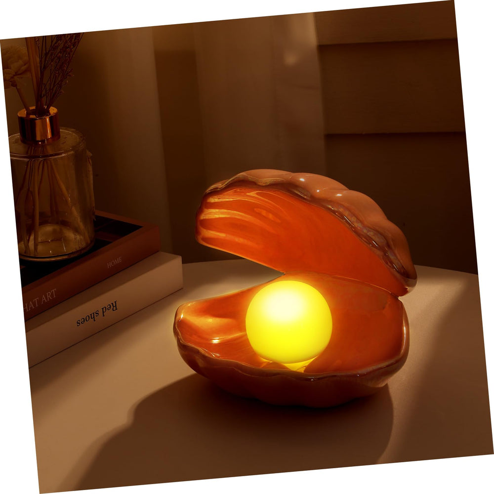 Vosarea ceramic shell lamp pink design for elegant decor