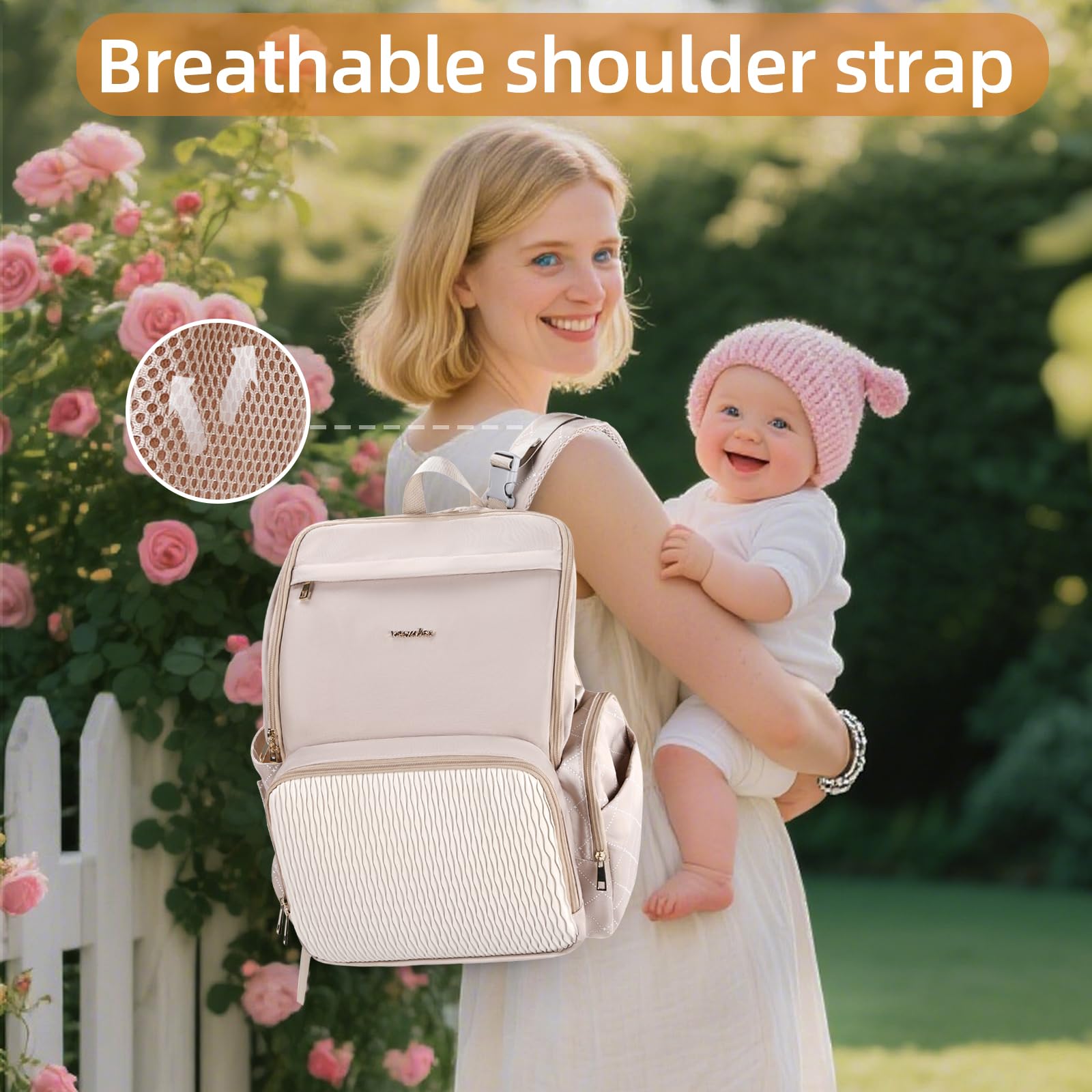 Vosmles pacifier case keeps pacifiers clean and accessible.