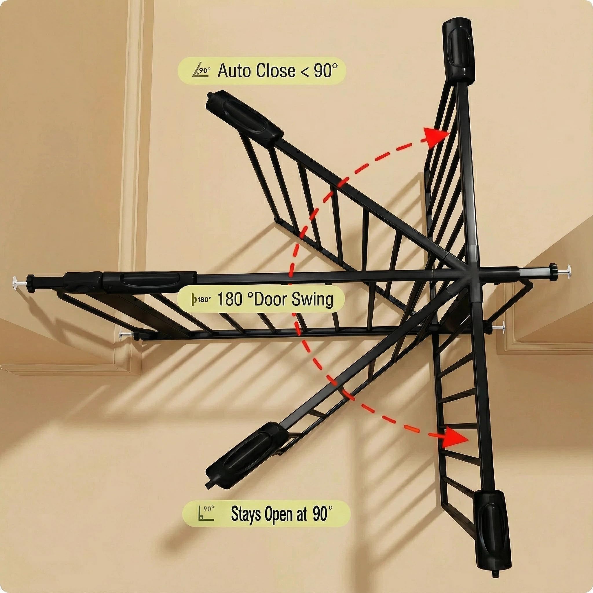 Double-lock system enables one-handed operation for caregivers.