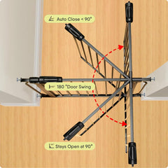 Vothco extra-wide gate's durable metal frame resists bending.