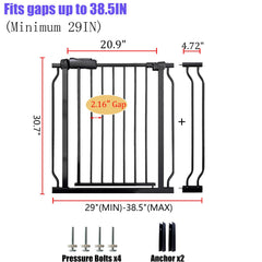 Vothco gate with 180-degree two-way opening for easy access and flexible placement.
