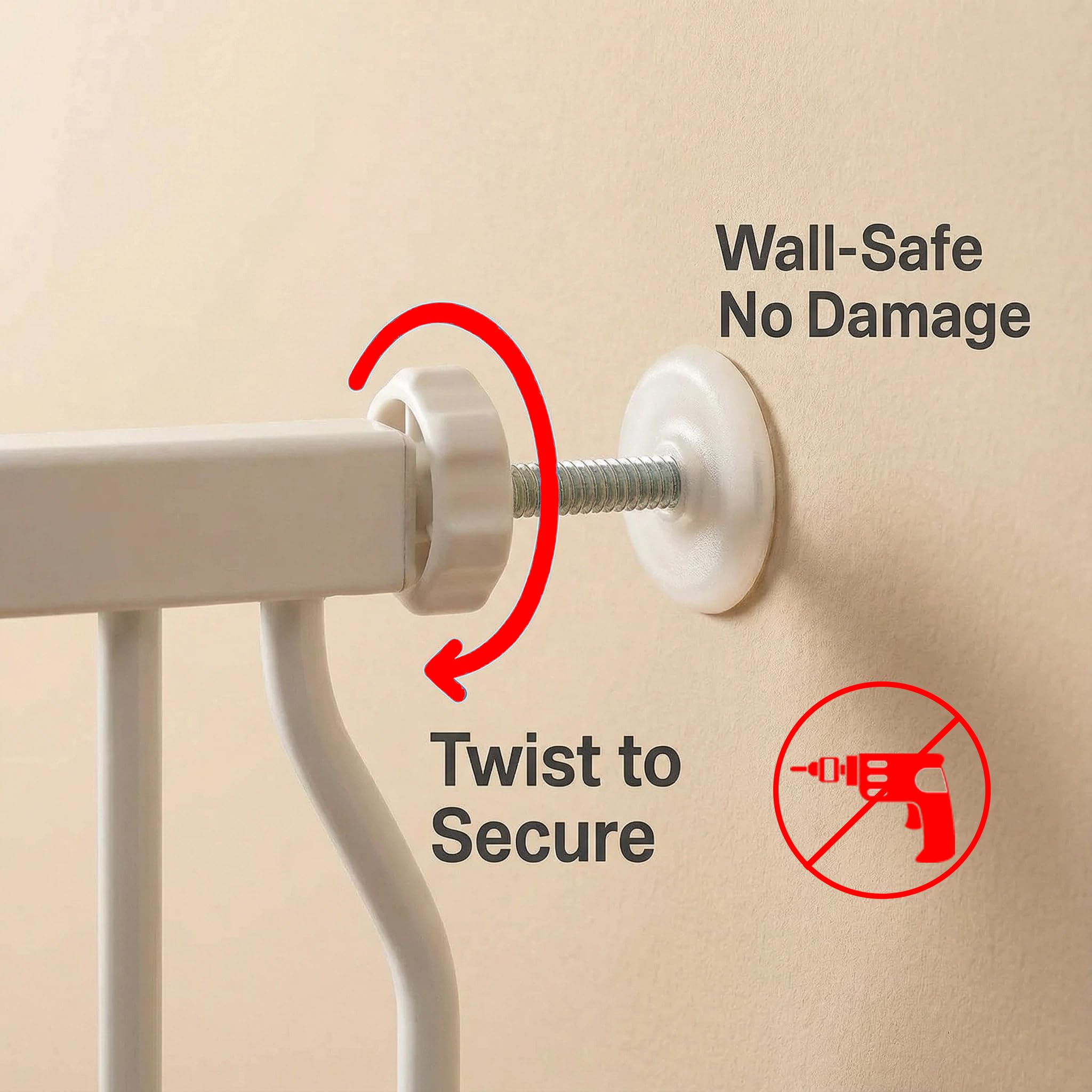 Vothco no-tools installation emphasizes wall-friendly setup