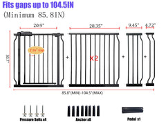 Vothco pressure-mounted gate demonstrates tool-free installation in minutes.