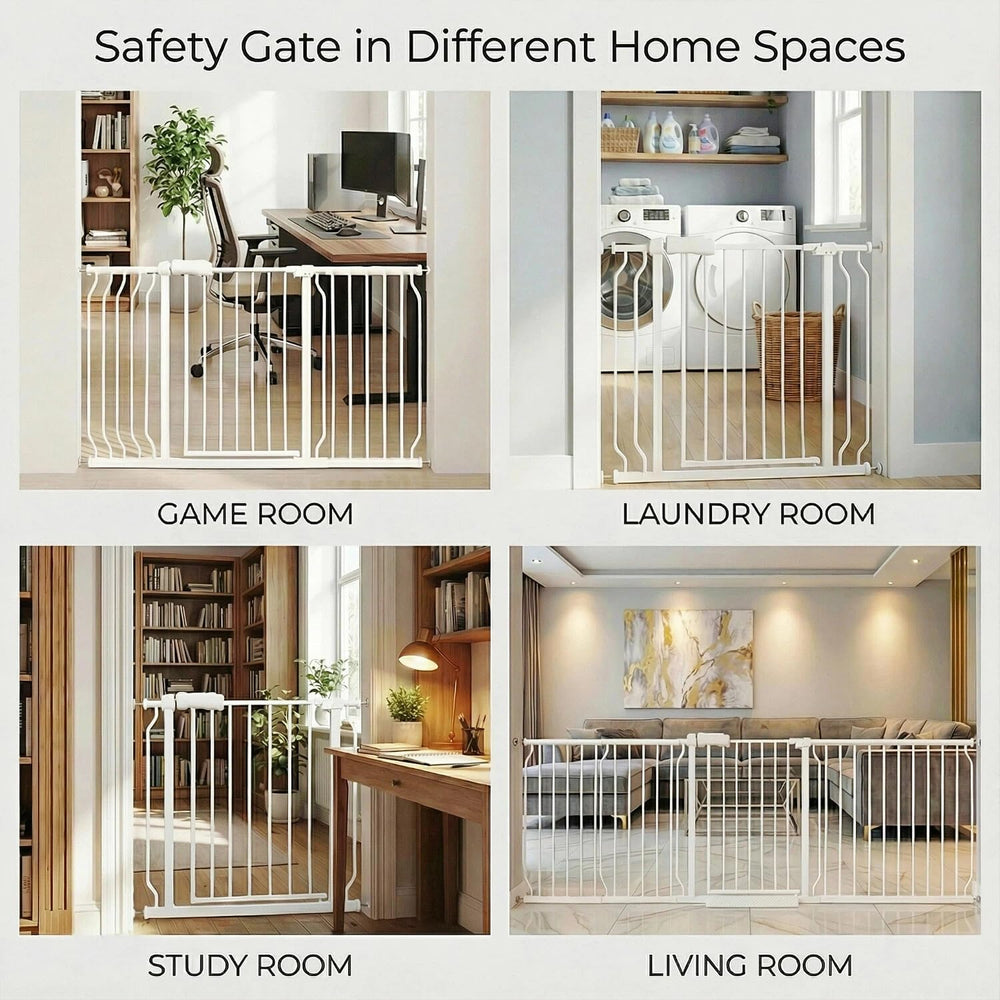 Vothco wide gate suitable for stairs and doorways in living spaces.