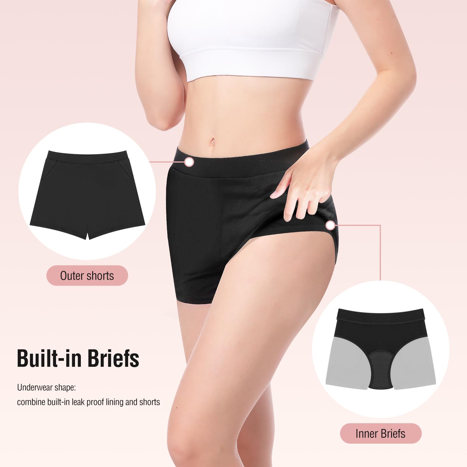 Voxshe breathable fabric texture detail for daily wear and freshness