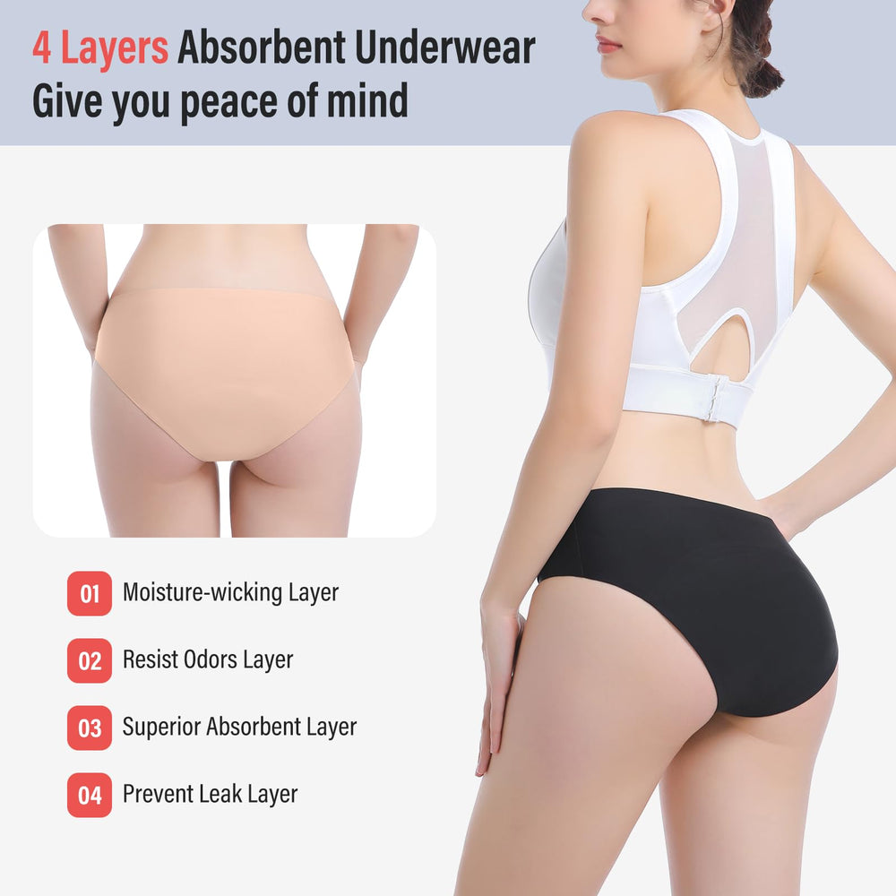 VOXSHE night-time underwear with enhanced absorption supports restful sleep