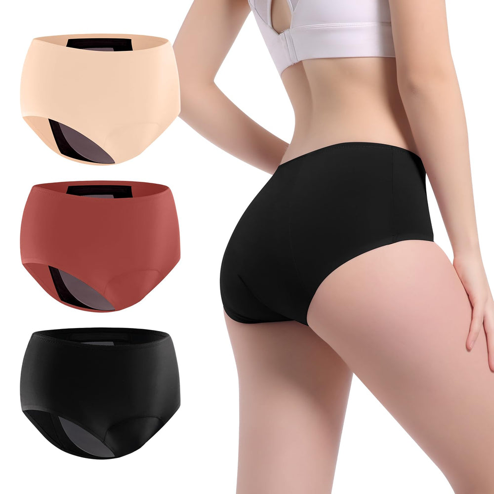 VOXSHE women's black underwear with discreet coverage for day wear